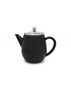 Theepot Duet Eva 1,1L mat zwart