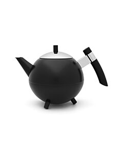 Theepot Duet Design Meteor 1,2L zwart