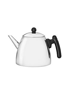 Theepot Duet Classic 1,2L zwart beslag