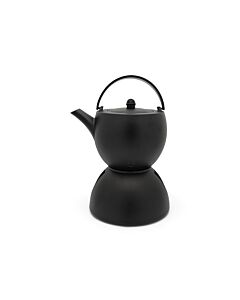 Theeset Sencha 1,2L gietijzer zwart met theelicht