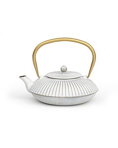 Theepot Linhai 1,1L gietijzer wit
