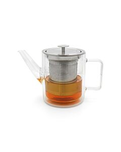 Theepot San Remo 1,0L dubbelwandig glas