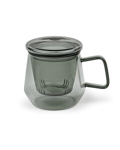 Tea for one Livorno glas zwart 290ml