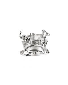 Muziekdoosje Noah's Ark zilver kleur