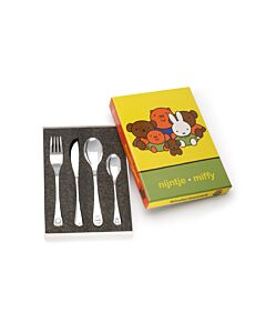 Kinderbestek 4-delig nijntje vriendjes rvs