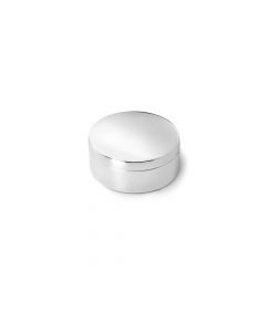 Doosje glad rond 42mm zilver kleur