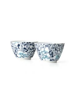 Theekopjes Yantai  donkerblauw set/2