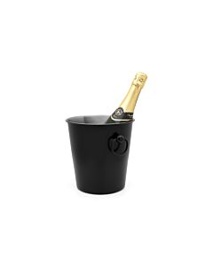 Champagnekoeler enkelwandig zwart