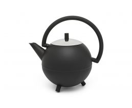 Theepot Duet Design Saturn 1,2L mat zwart