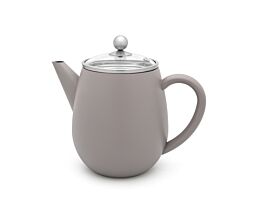 Theepot Duet Eva 1,1L betongrijs