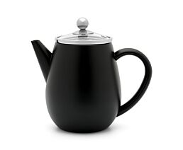Theepot Duet Eva 0,5L mat zwart