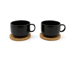 Theekop Umea 250ml zwart s/2