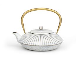 Theepot Linhai 1,1L gietijzer wit