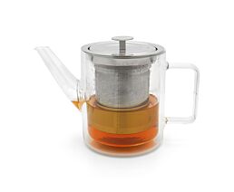 Theepot San Remo 1,0L dubbelwandig glas