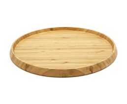 Dienblad rond bamboe naturel Ø35x2cm