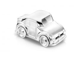Spaarpot Auto zilver kleur