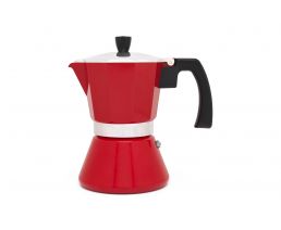 Espressomaker Tivoli 6-kops rood